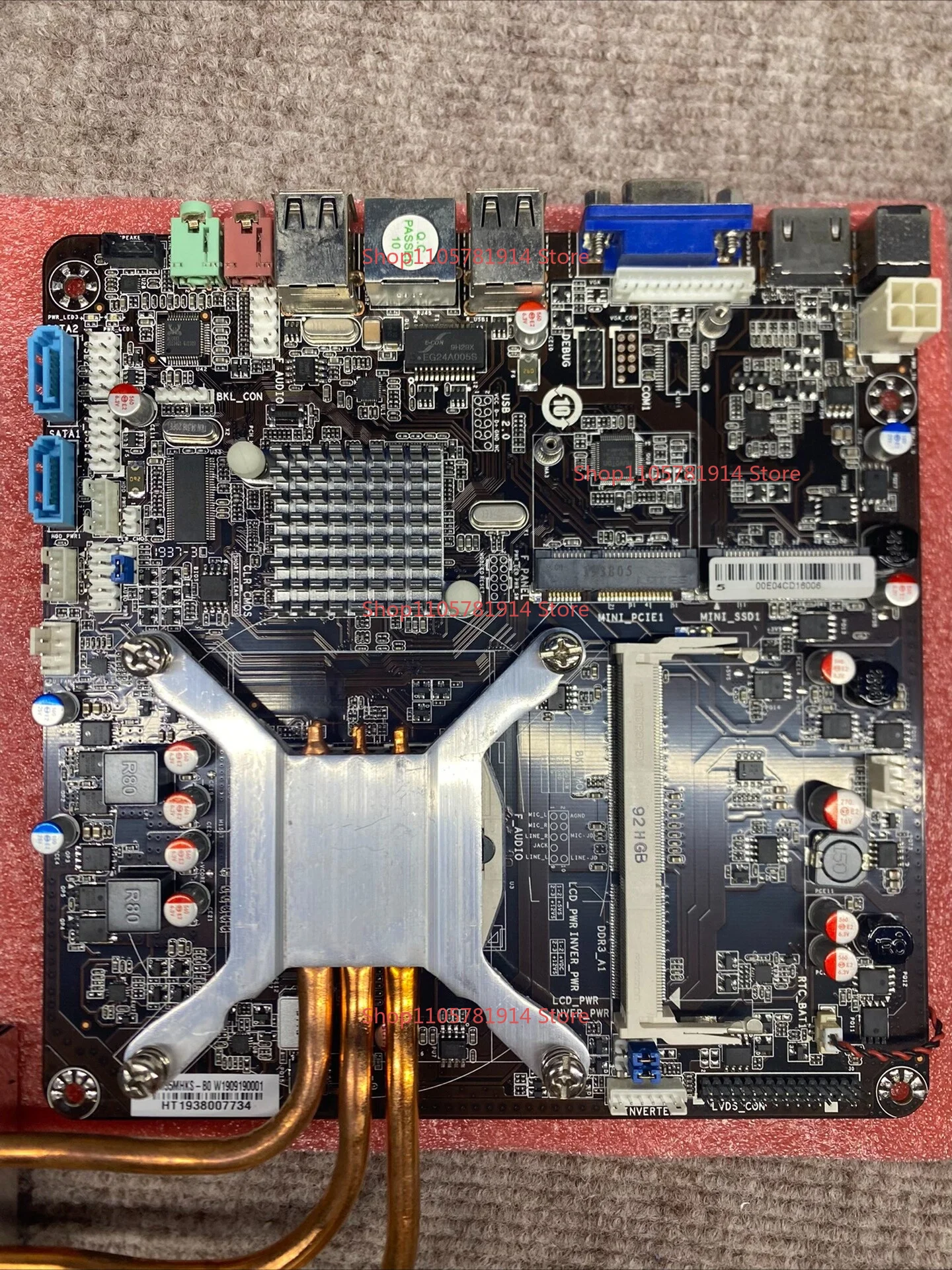 For HM55MHKS Ultra-thin Machine Main Board 17 * 17 Mini Main Board 12V Power Supply, The Picture Shows I5-430M