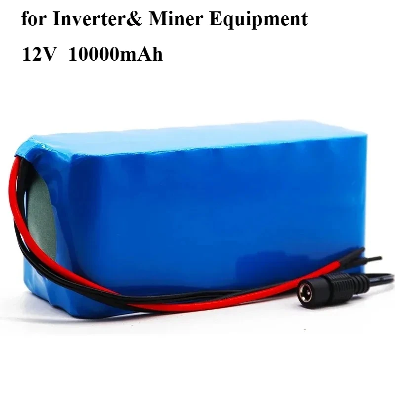 12V 20000mAh Lithium Battery with 12.6V Charger Built-in Protection Board Reliable Spare Accessory for Inverter& Miner Equipment