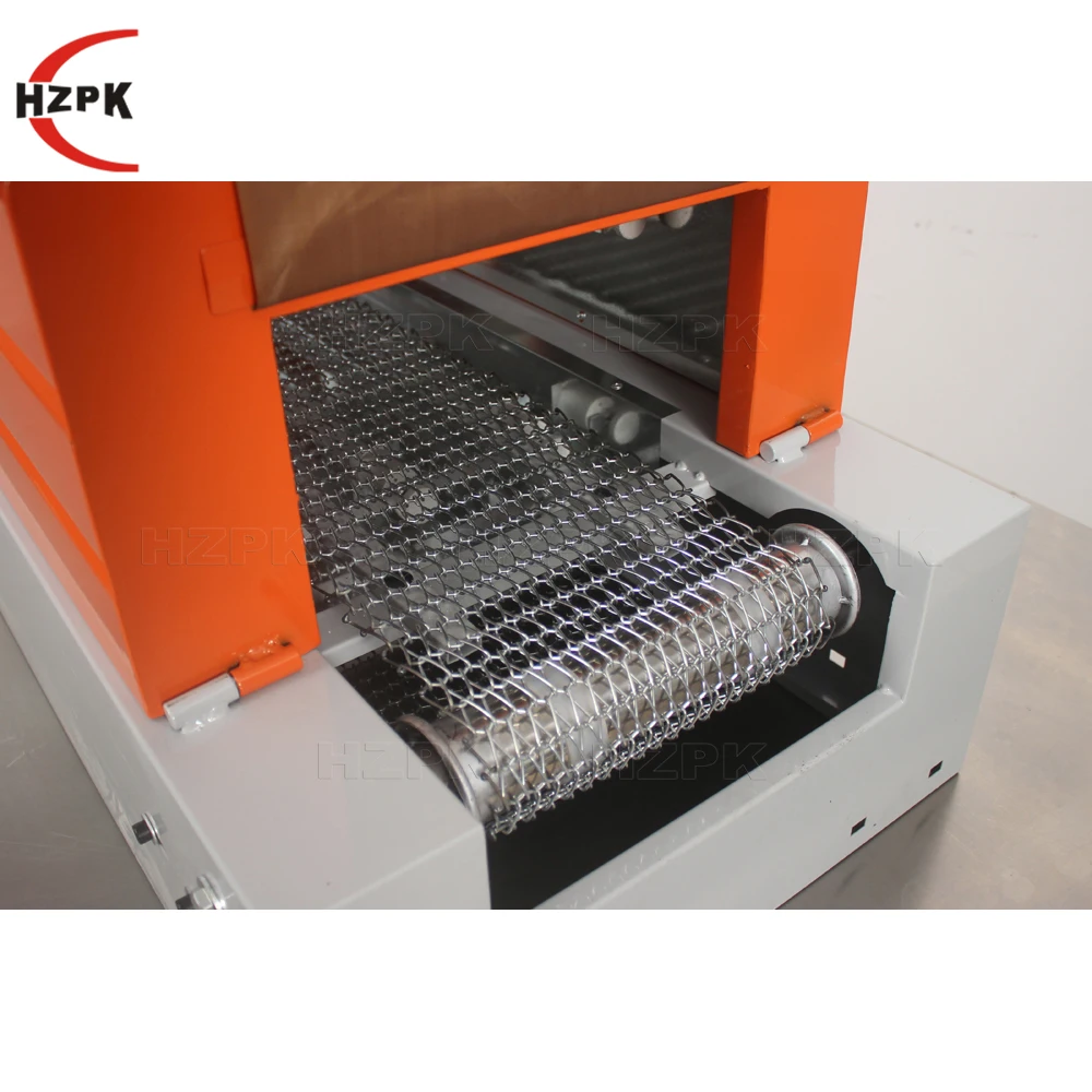 HZPK BS-260 Small Automatic Plastic Bottle Pvc Heat Thermal Shrink Film Tunnel Sleeve Labelling Wrapping Packing Machine