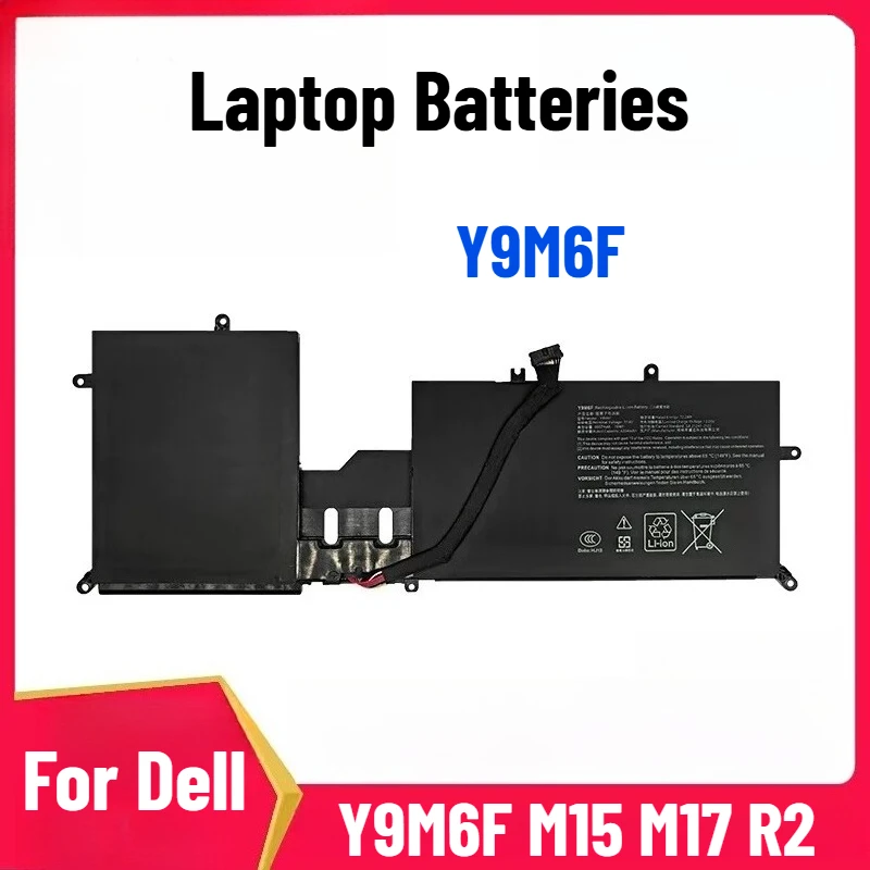 

For Dell ALIENWARE Y9M6F M15 M17 R2 Laptop Batteries