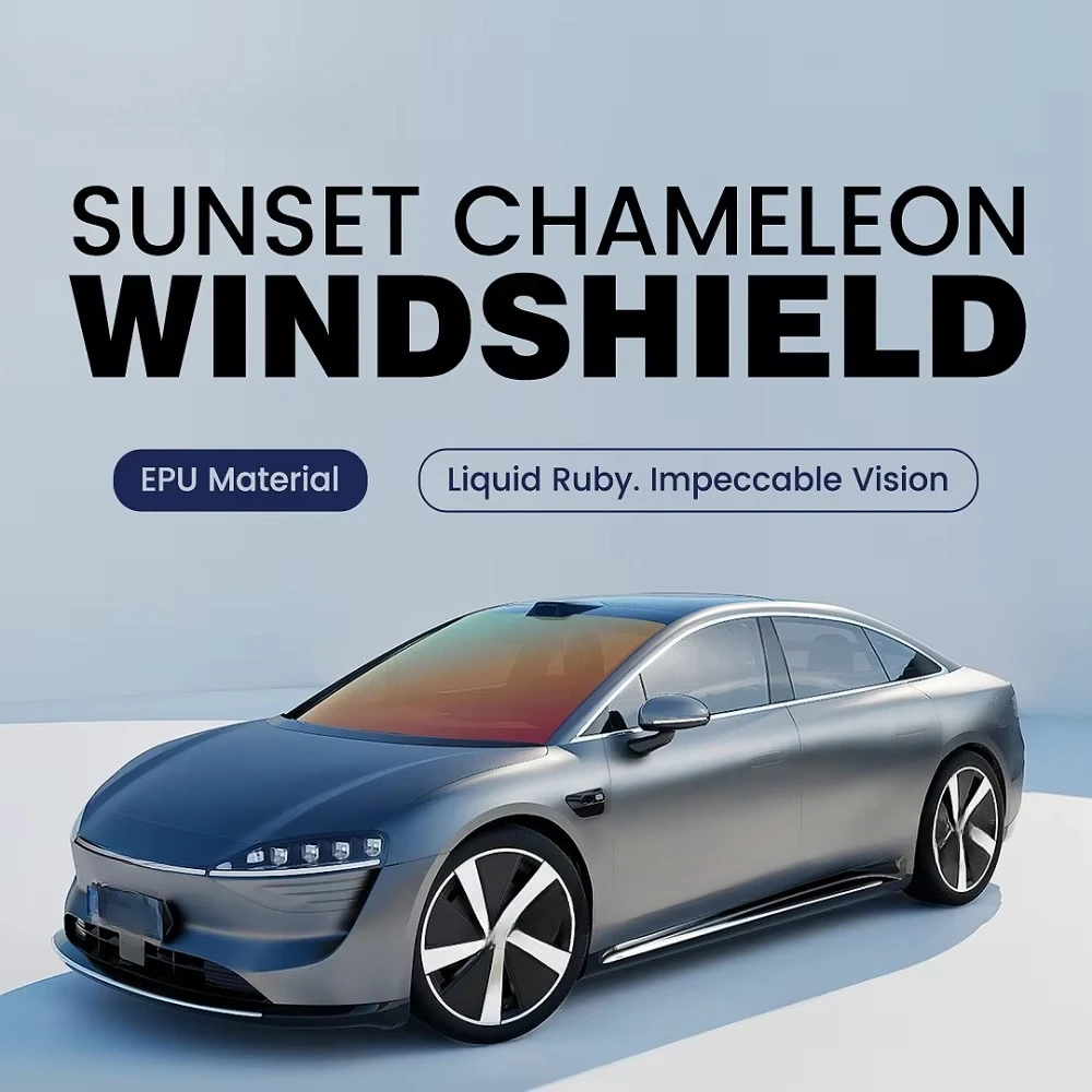 Moben 1.22*15m/Roll Top Quality Red Chameleon KPU Windshield Self Healing PPF Protection Film Sticker