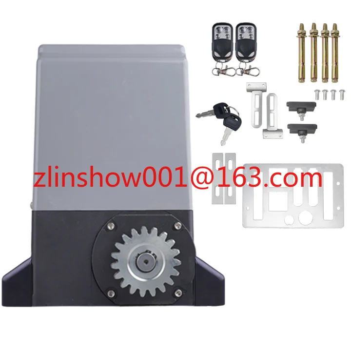 

370 Вт 800 кг устройство открывания раздвижных ворот автоматический комплект привода дверей со стойкой инфракрасный датчик DIY полный комплект