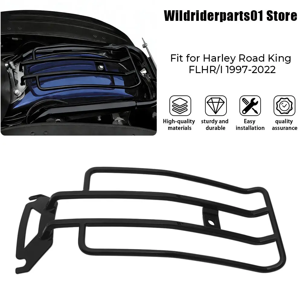 

Задний багажник для мотоцикла Harley Davidson Electra Glide Ultra Classic Injected-FLHTCU 1998-2006, черный, сверхпрочный, металлический