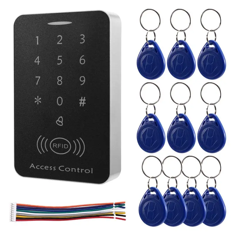 

B27B Anti-Copy Encrypted Standalone Access Controller 125Khz ID Access Control Keypad Digit Panel Card Reader For Door Lock