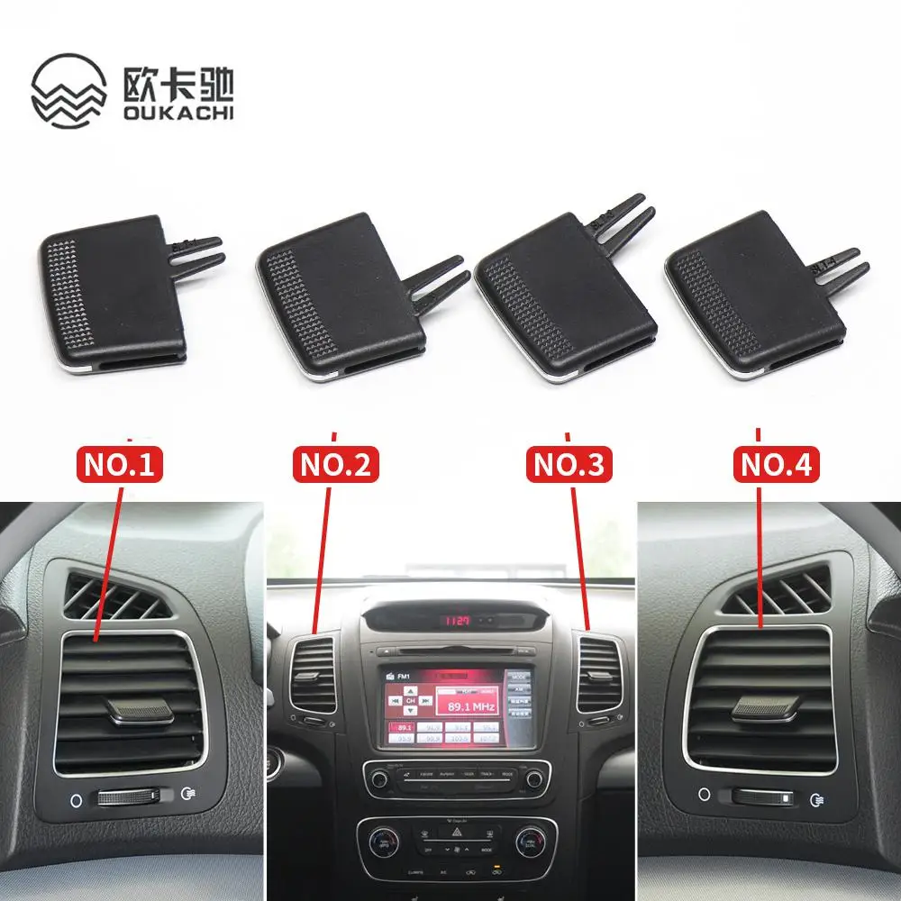 For Kia Sorento 2011-2018 Car Front Dashboard Front A/C Air Conditioning Air Vent Outlet Vents Tab Clip Repair Kit Left Right