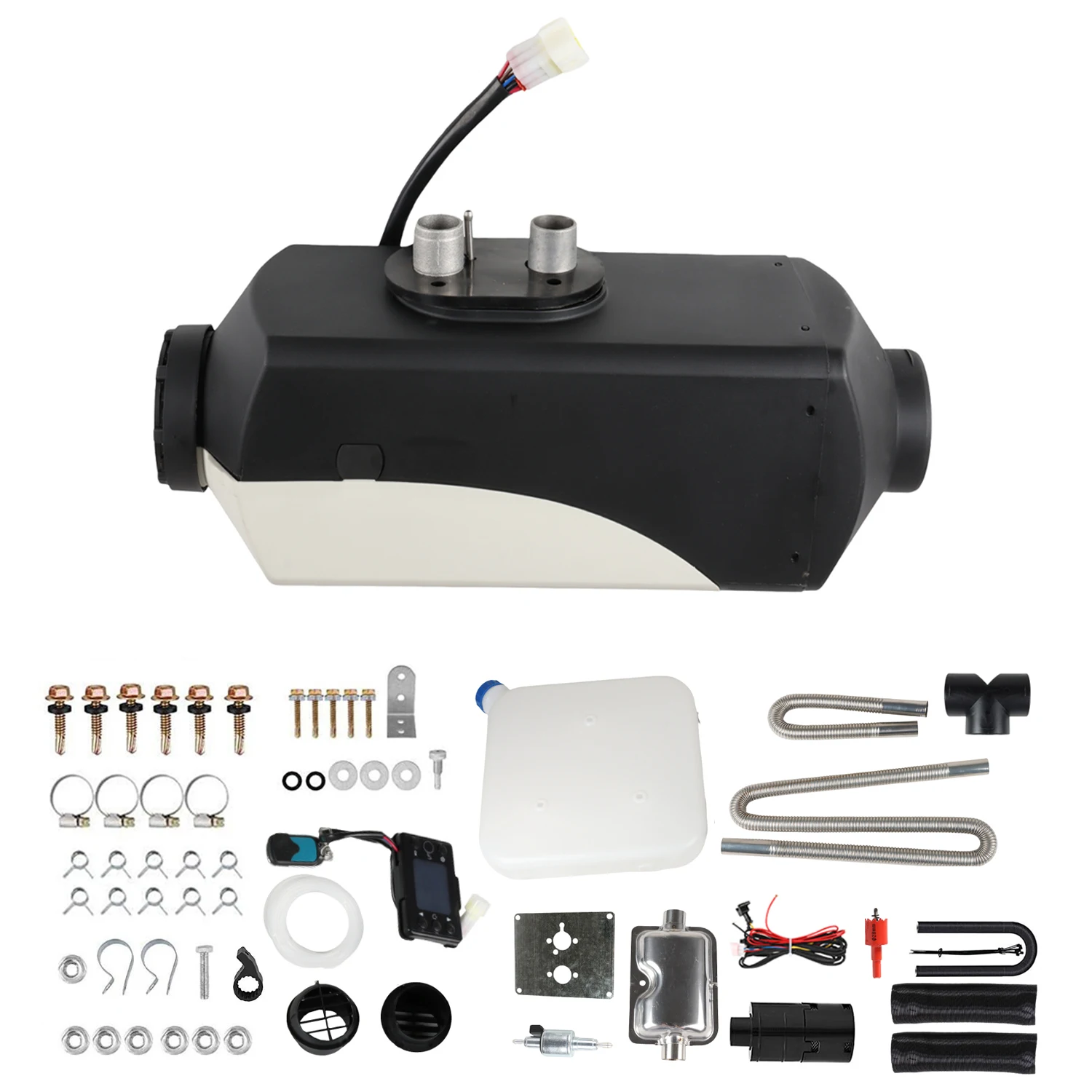 8KW 12 فولت الديزل مسخن الهواء سبليت ثقب واحد المخرج LCD المحمولة سخان التوقف شاشات كريستال بلورية ل فان قارب متنقل شاحنة تخييم