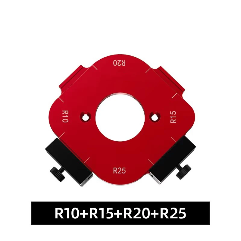 Holzbearbeitungs-Frässchablonen R10-R50 Radius-Vorrichtung 4-in-1 Bogen-Winkel-Positionierungsvorlage, Eckradius, Wiederverwendbare Positionierungswerkzeuge
