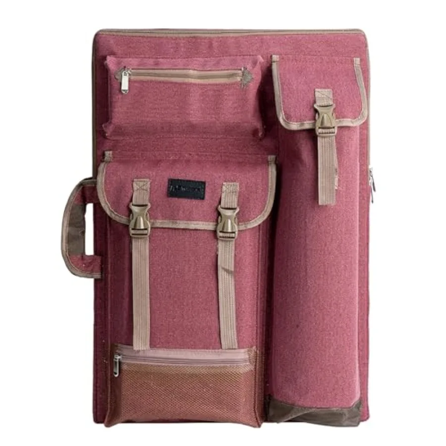 TRANSON Art Portfolio Case Artist Backpack Canvas Bag Large 26