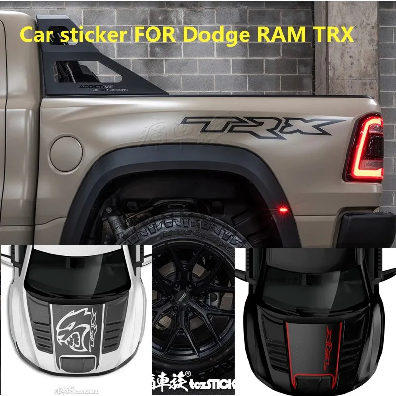 

Модификация грузовика модная внедорожная виниловая пленка наклейка для Dodge RAM TRX 2023 2024