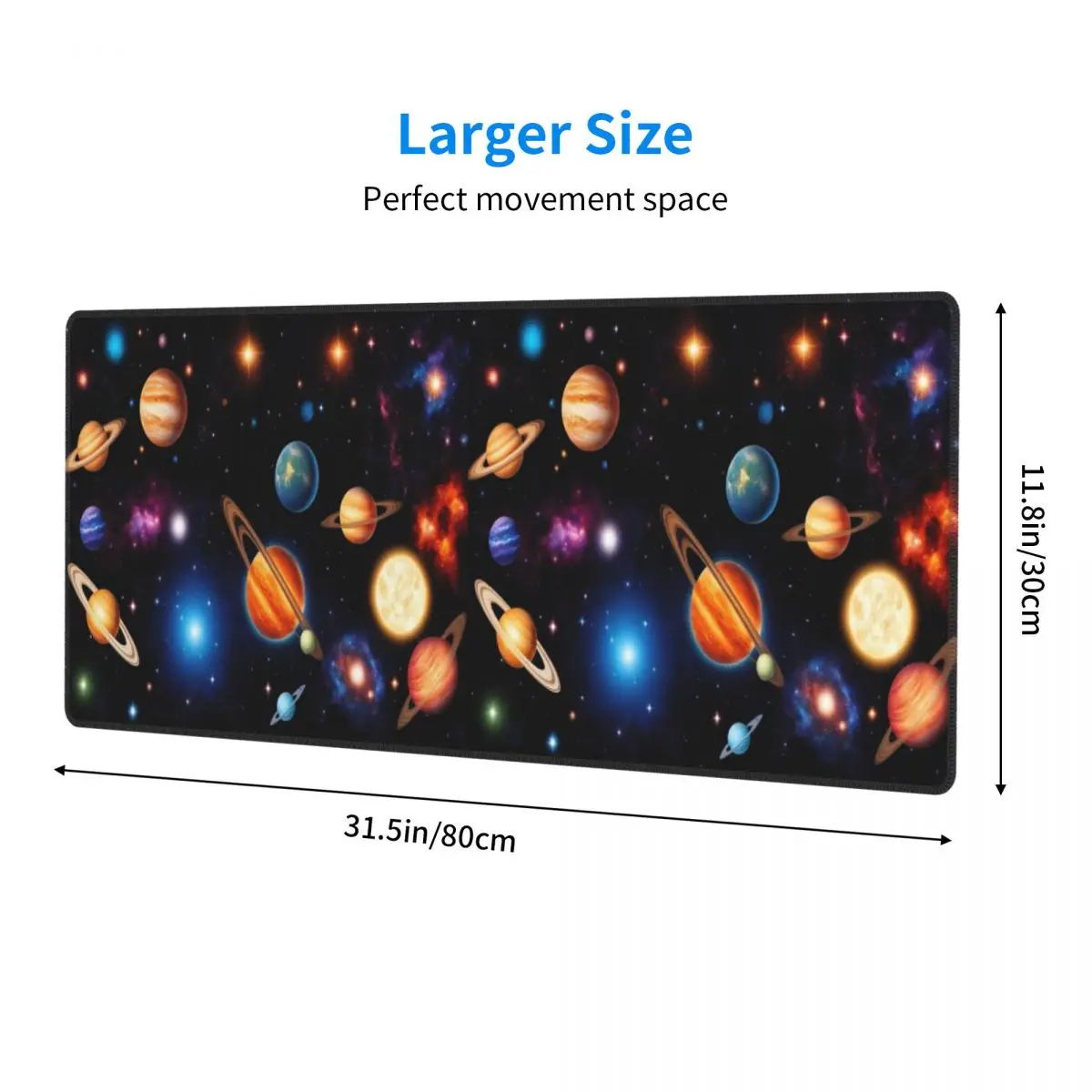 Large Mouse Pad Solar System Space Planets Universe Gamer PC Laptop Mats Keyboard Carpet Computer Gaming Office Desk Mat