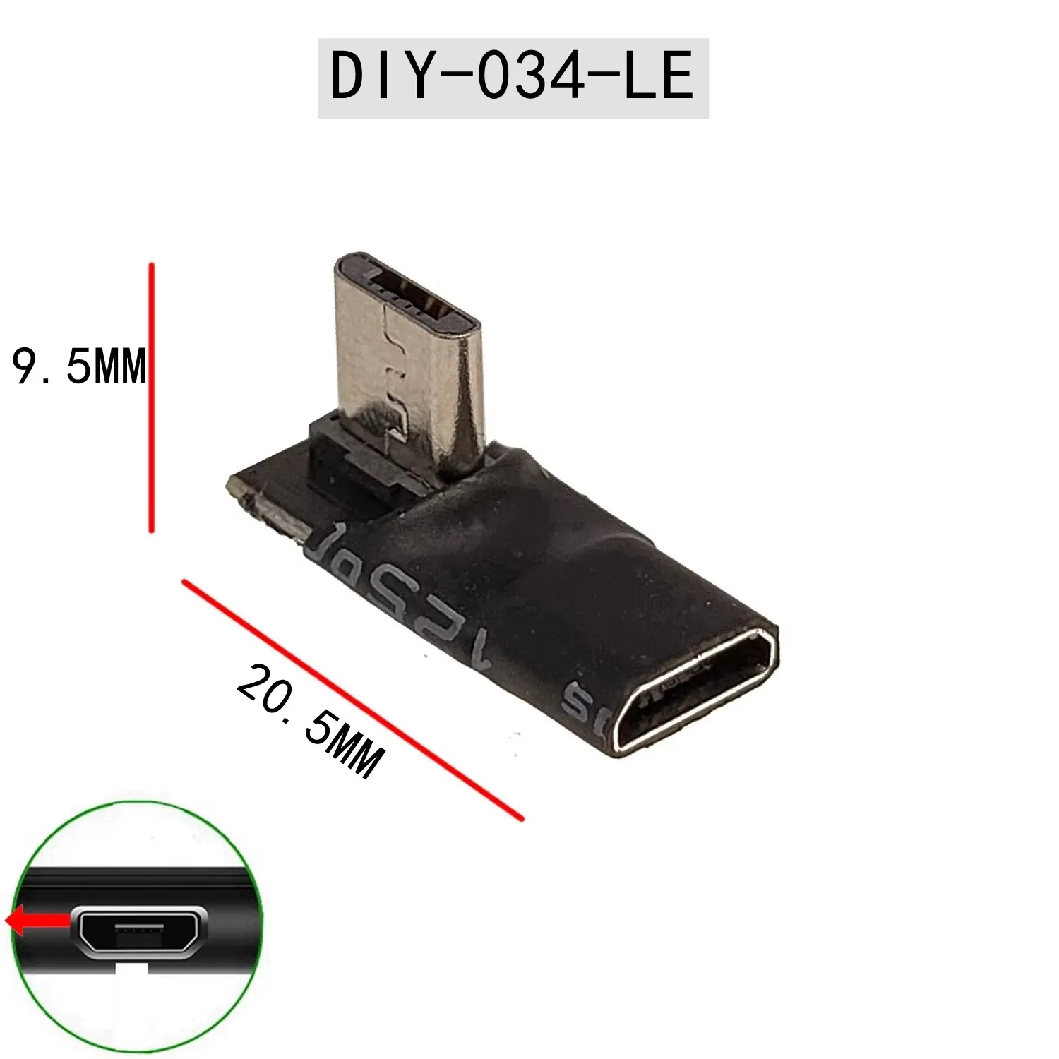 

Ultra short body Adapter Micro USB Female to Micro USB Male 5pin Data Sync Converter Elbow 90 Degree V8 to V8 Connector