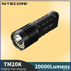 NITECORE TM20K 20000Lumens USB Rechargeable Flashlight Utilizes 19 x  LEDs Built-in 9600mAh Battery Searchlight