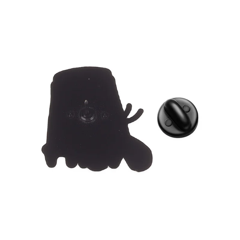 Lustiger Hummer-Cartoon-Emaille-Pin: Hummer, der aus dem umgekehrten Nudelbecher hervorquell – Brosche, Rucksack-Anstecknadel, Revers-Abzeichen, Schmuckgeschenk – Detail 2