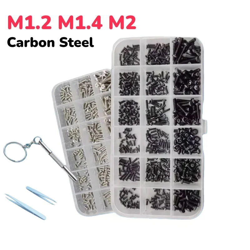 M1.2 M1.4 M2 Carbon Steel For Eyeglass Frames Watches Laptop Accessories And Car Keys Miniature Mechanical Screw