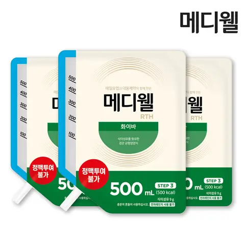 메디웰 RTH 화이바 500ml x 20팩+주입세트 20개입
