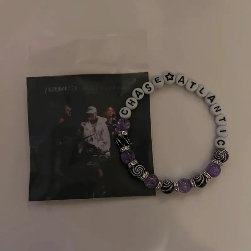 Pulsera de cuentas con tema de concierto Atlántico de Chase, pulsera de cuentas hecha a mano a la moda, regalo único