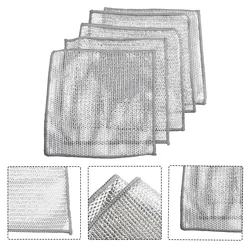 Advanced Diamond Lattice Wire Dishcloth  Efficient Rust And Oil Stain Remover  Suitable For Various Kitchen Tasks