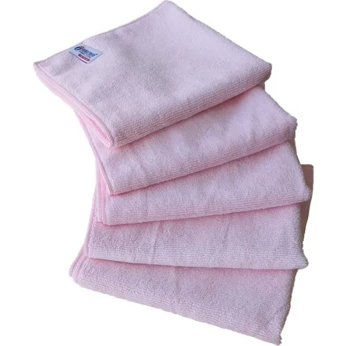 Intermop Microfiber Drying-Cleaning Cloth Thick Textured 40x40 cm. 5 Pcs Pink