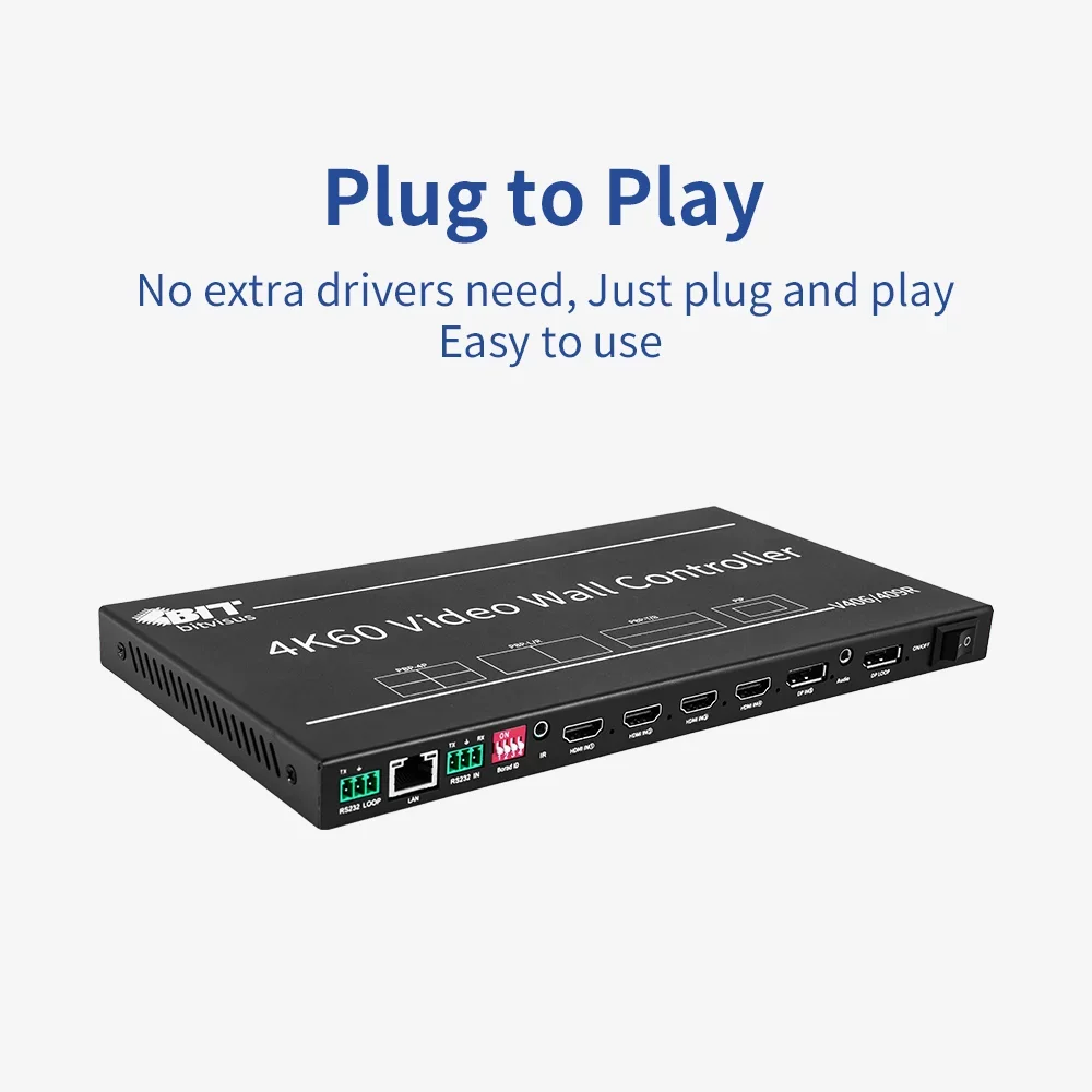 

2025 Bitvisus 3X3 3X4 9X2 4K видеокоммутатор 1X4 1X5 1X6 1X7 HDMI ТВ видеостенный процессор контроллер