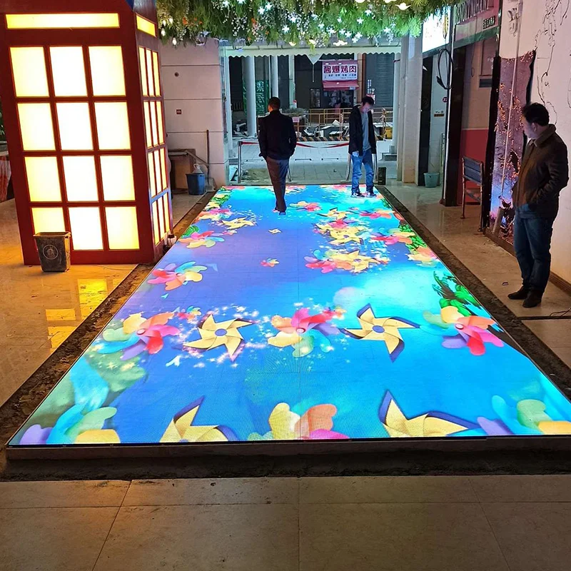 P2.9 500x1000mm Indoor/Outdoor Dance Floor LED Display Screen Panel Red Carpet Effect for Retail Store or Concert Venue - view 6
