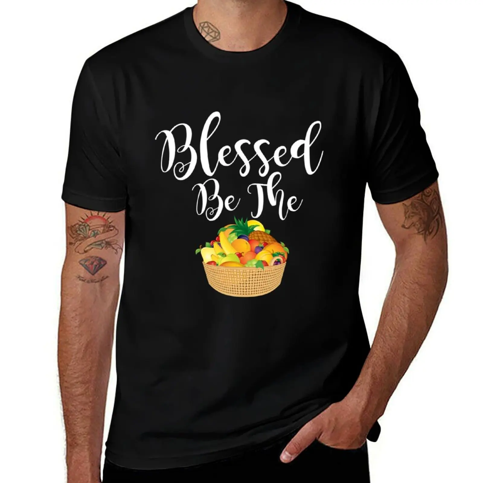 Blessed be the Fruit T-Shirt Work Wear Simple Tee Shirt
