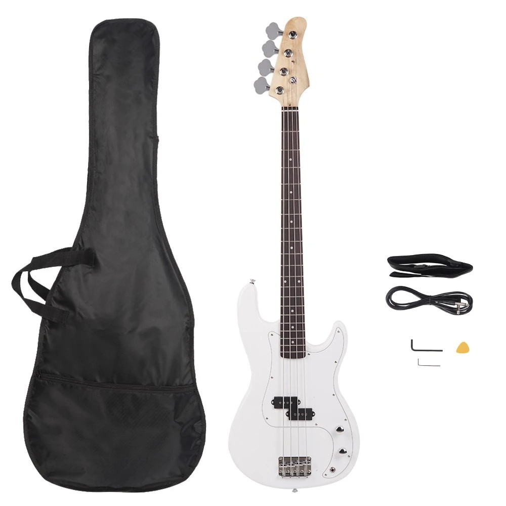 

Electric GP Bass Guitar Full Size School Band With Bag Strap Cable