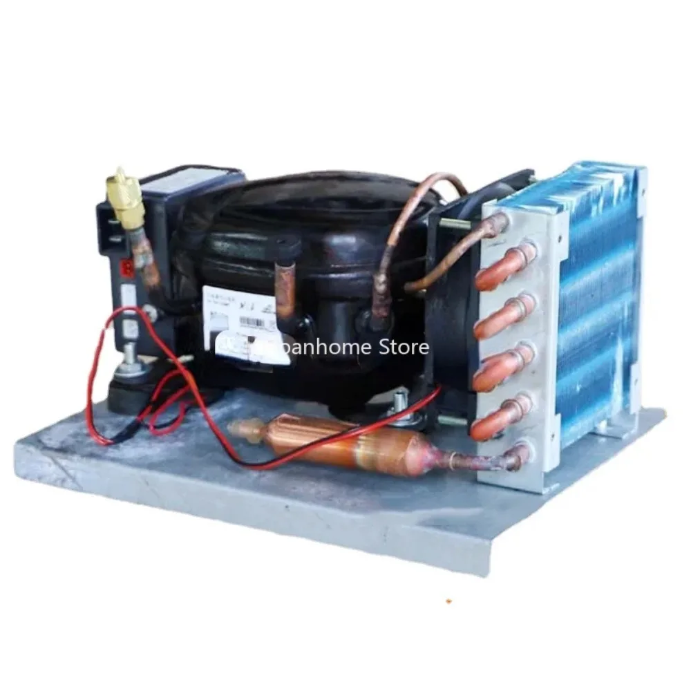 Micro Refrigerator Air-cooled Refrigeration Unit 12V24V BD15HC Compressor Condensing Unit