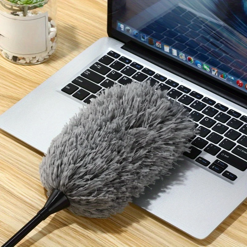 Microfiber Feather Duster, Flexible Washable Duster for Cleaning, No Electricity Needed, Multipurpose Dust Collector for Home