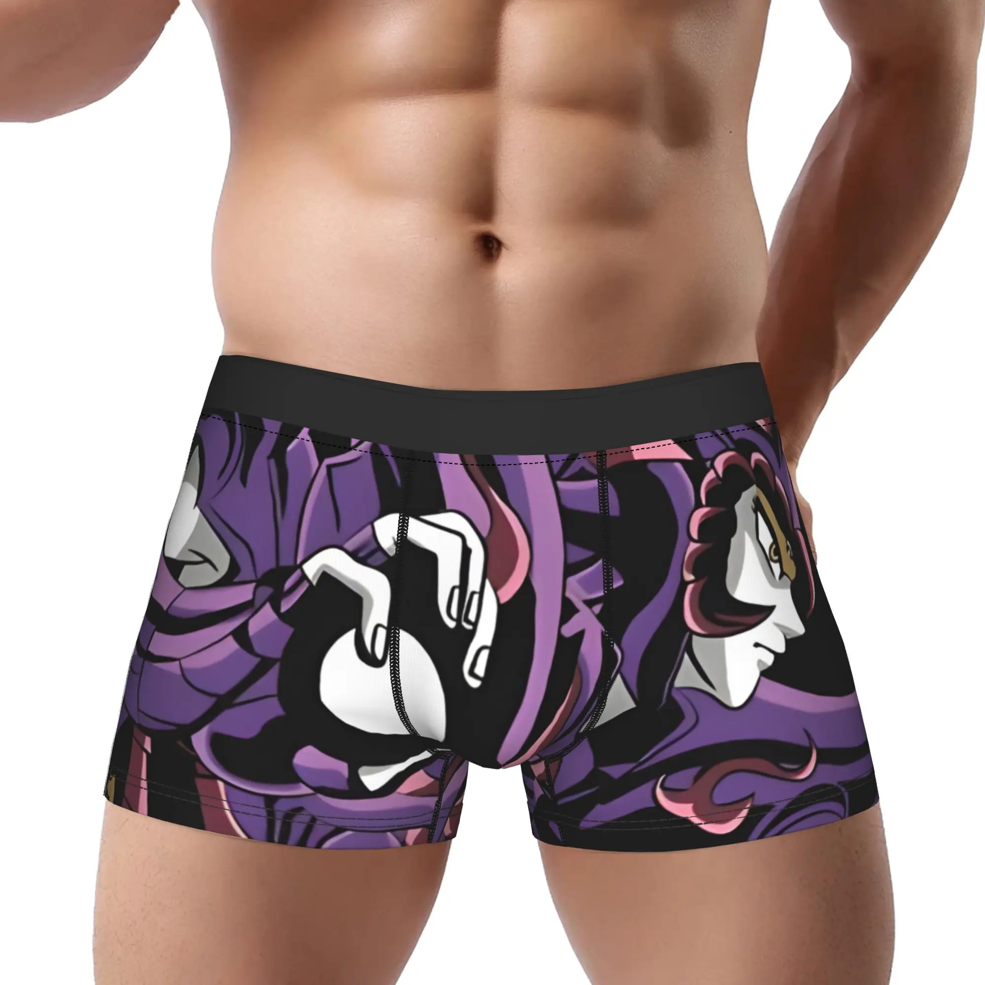 Calzoncillos Boxer Bandai Saint Seiya Radamanthys para Adultos Mayores de 18 Años, Ropa Interior Masculina, Calzoncillos Ventilados