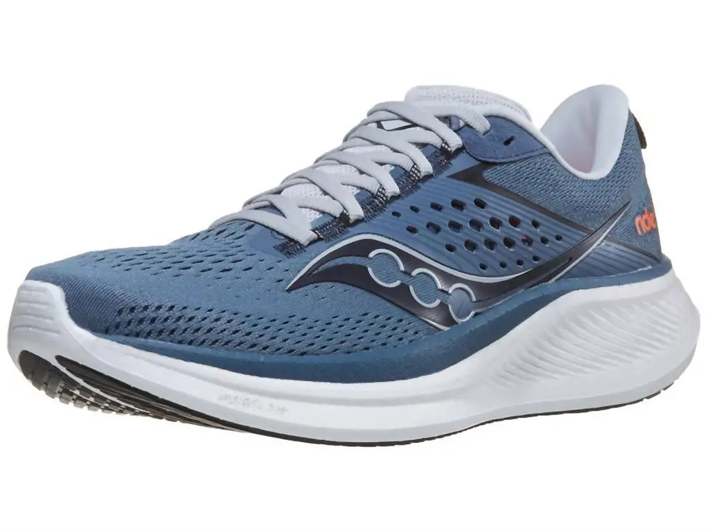 SAUCONY-Zapatillas de correr Ride 17 para hombre, zapatos de correr en Mirage/negro