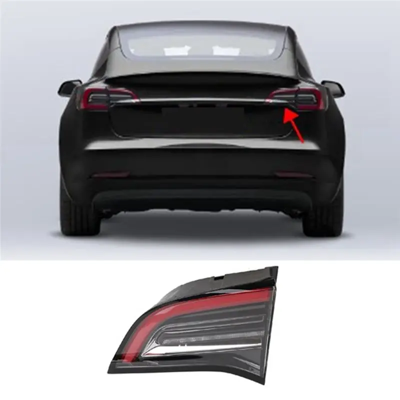 AEA7-3 Pin Rear Inside Tail Light Rear Signal Lamp For Tesla Model 3 2017-2023 Model Y 2020-2025 Left 1077401-00-G