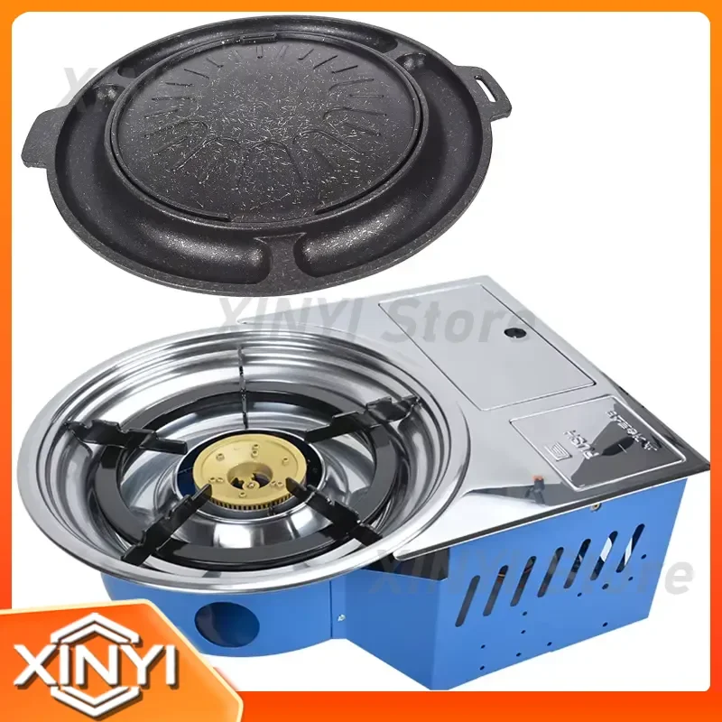 for Korea Commercial Gas Barbecue Grill Restaurant Indoor Desktop Barbecue Oven Gas Bbq Grill