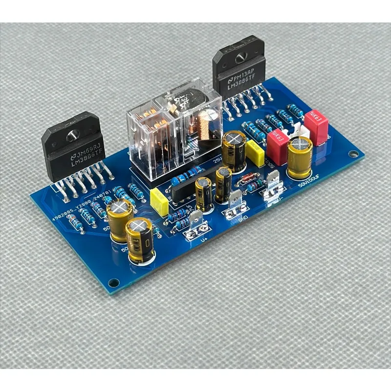 High-power LM3886 bridged mono, with speaker protection fever power amplifier board, finished spare parts empty board