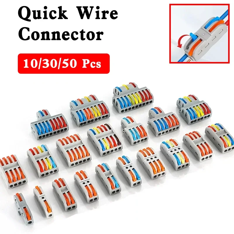 

1 в многофункциональный выдвижной соединитель для электрического провода Клеммная колодка Универсальный Быстрый проводной Кабельный соединитель для подключения кабеля