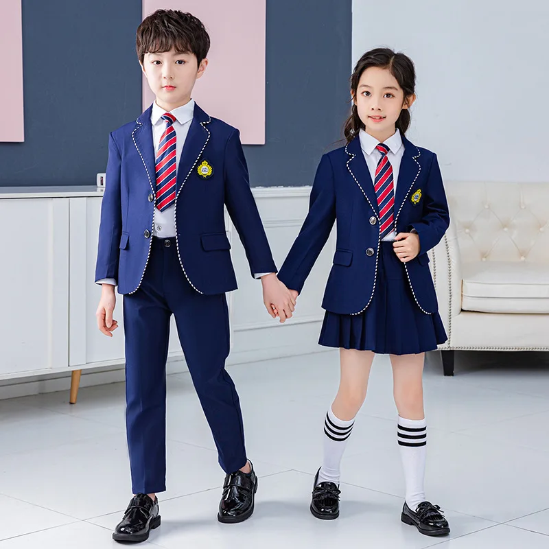 Low Price Clearance Stock Sale Boys Spring Jacket Pants/Shorts Photography Suit Kids School Dress Children Evening Host Costume