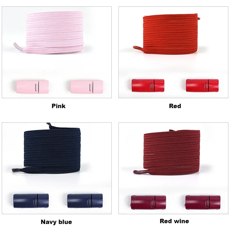 Magnetische Schnürsenkel, elastische Schnürsenkel ohne Binden, Schnürsenkel für Sneaker, Schnellverschluss-Gummischnürsenkel, flache Schnürsenkel für Kinder und Erwachsene. – Detail 17