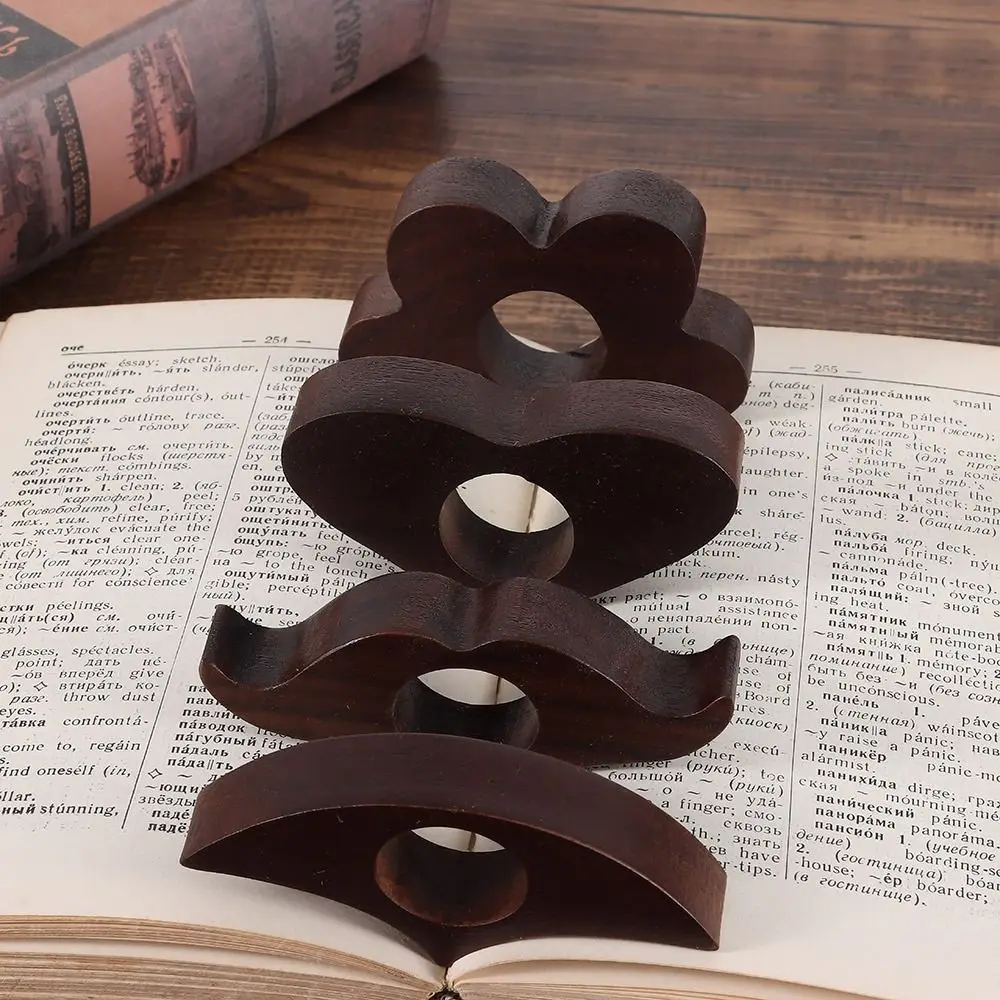 Wooden Bookmarks Ring Page Turning Fixed Thumb Bookmark One Hand Reading Fast Reading Aids Tools Thumb Book Holder Gift