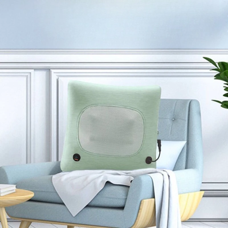 Cervical Massager Neck Waist Back Electric Multifunctional Wireless Home Physiotherapy Massage Pillow Cushion