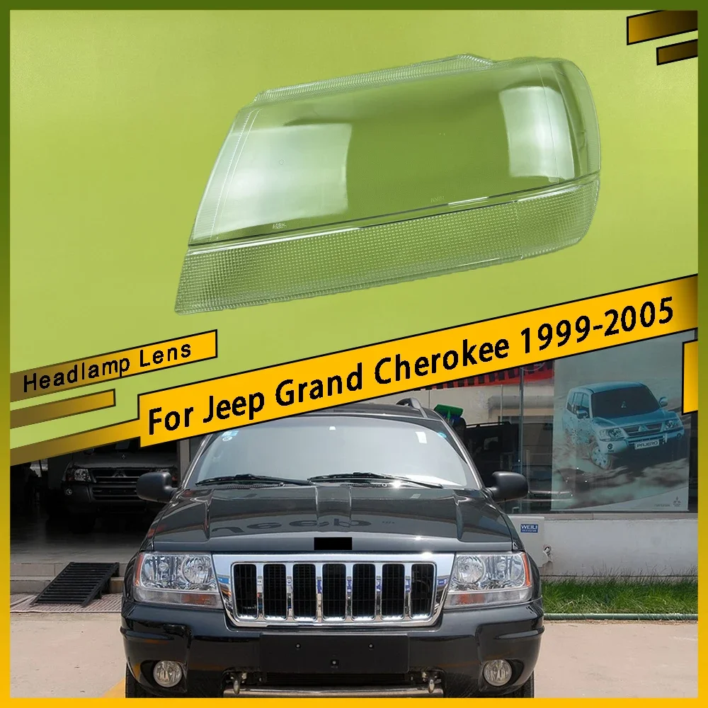 

Для Jeep Grand Cherokee 1999 2000 2001 2002 2003 2004 2005, крышка фары, прозрачный абажур, лампа, стеклянная линза
