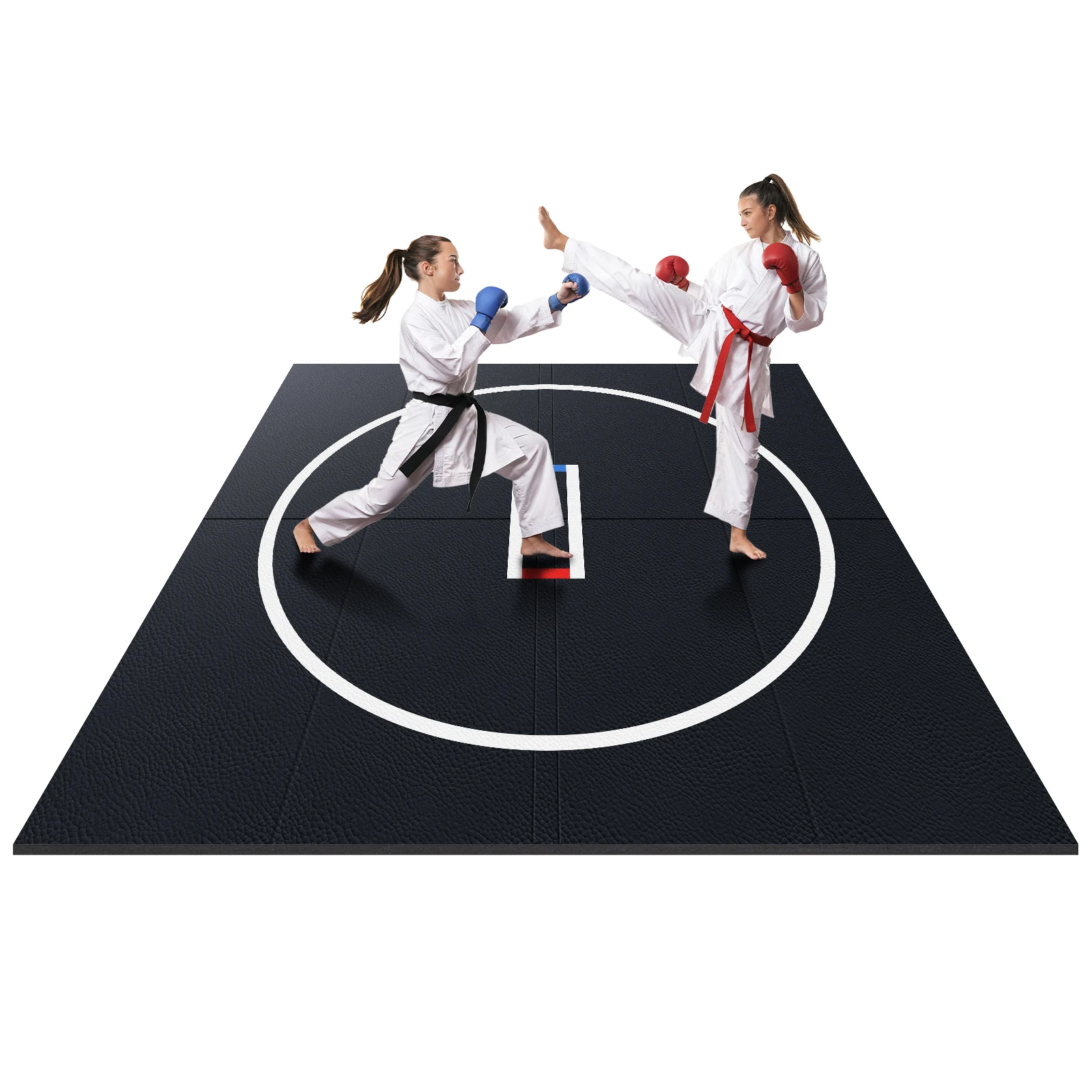 10x10ft Jiu Jitsu Wrestling Mats for Home Gymnastics Training Mat 1.2inch Thick for BJJ MMA Grappling Martial Art Boxing Judo