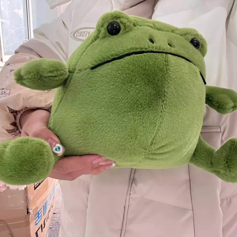 ريكي المطر الضفدع ألعاب من نسيج مخملي للفتيات لطيف الكرتون الضفدع دمية لعبة سوبر لينة النسيج الكرتون شفاء مهرجان هدية محشوة دمية