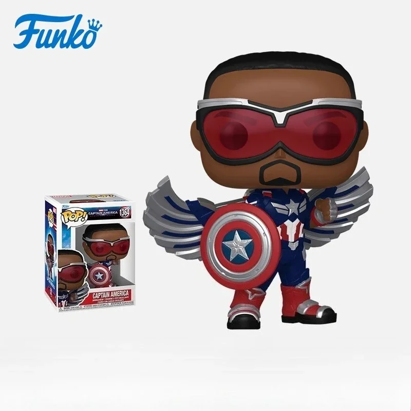 In Stock FUNKO POP Original Co Branded Marvel Captain America 4 Falcon Wilson Articulated Models for Collection Holiday Gifts - Image 5