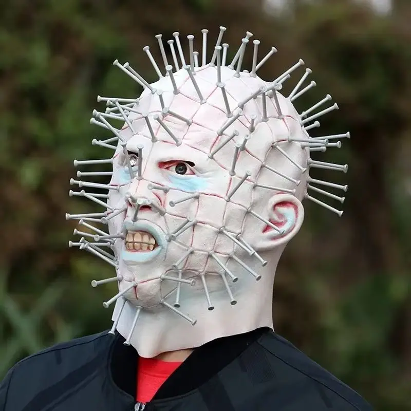 

Unisex Infernal Ghost Nails Halloween Cosplay Masquerade Party Accessory Terror Hellraiser Stage Performance Role Play Mask