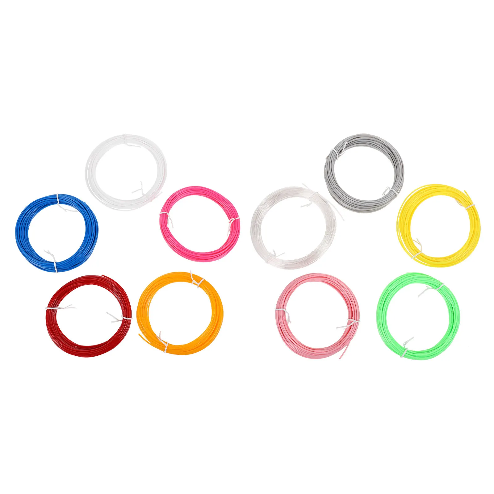 

10 шт. филаментов для 3D-печати PLA, высокотемпературные, без пузырьков, премиум-качество, для плавной печати, 3D-материалы, случайный цвет