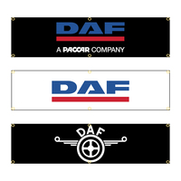 60X240cm DAF Truck Banner Flag Polyester Printed Garage or Outdoor Decoration Tapestry