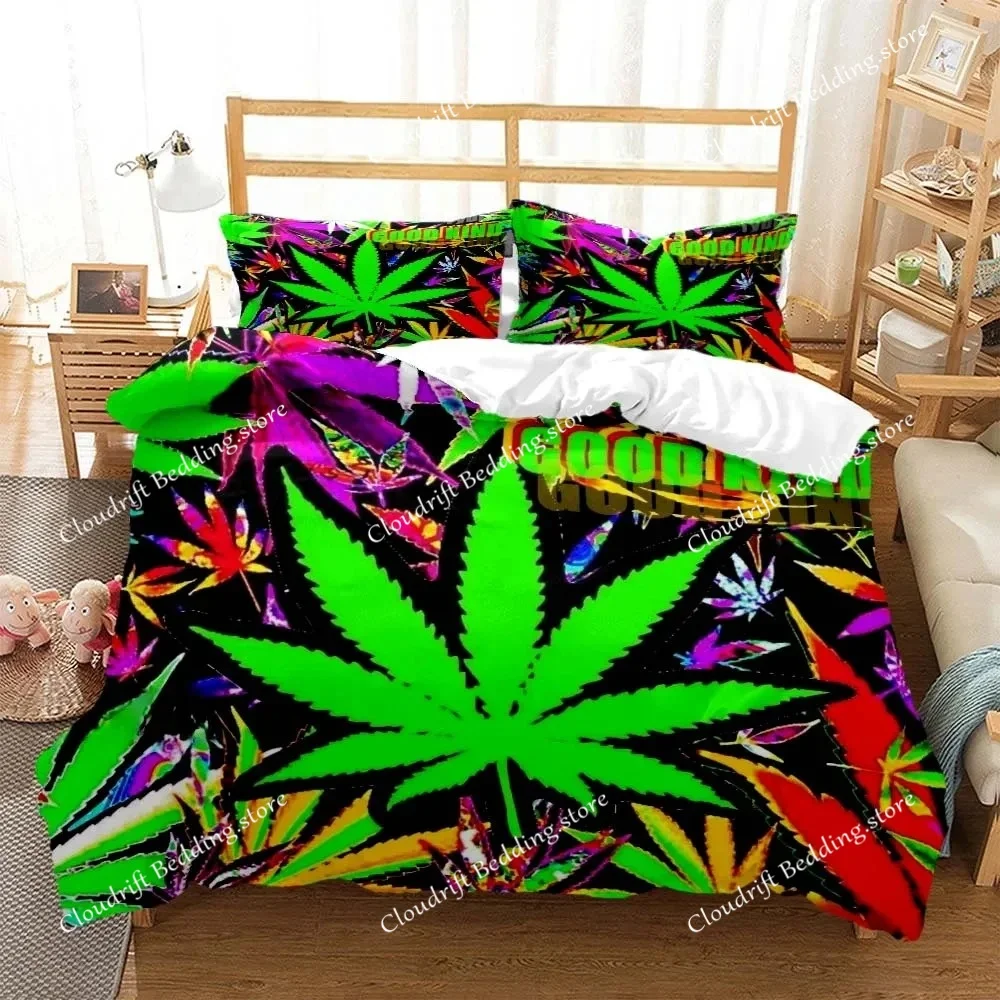 

Colorful Hippie 3D linen printed bedding Queen bedding set Customized King size bedding set Soft and comfortable