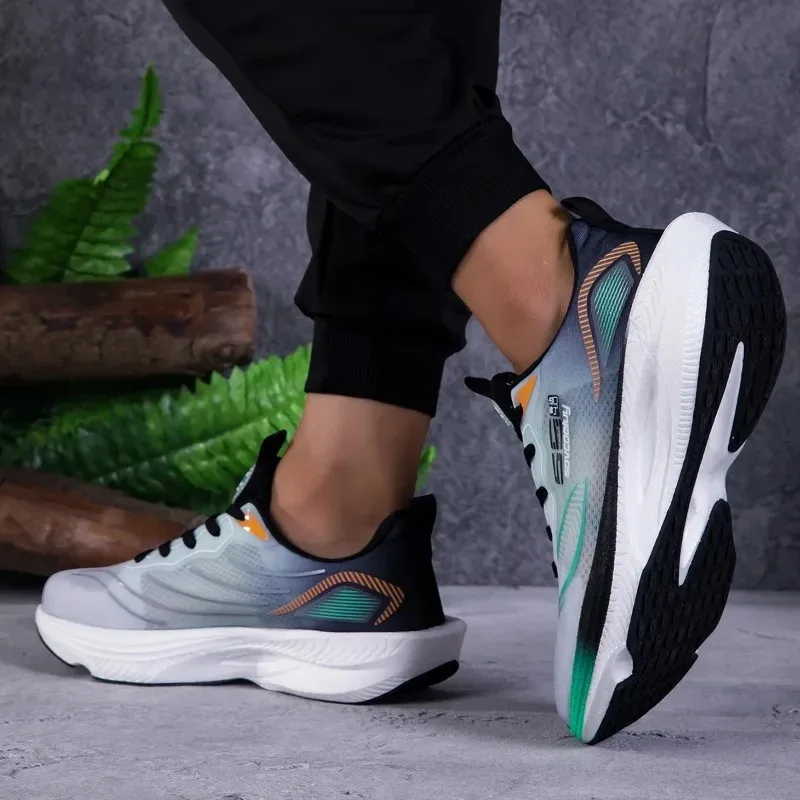 Ultra Light Mesh Running Shoes Carbon Cushion Athletic Sneakers Breathable Anti Slip Long Distance Marathon Sports Shoes Unisex