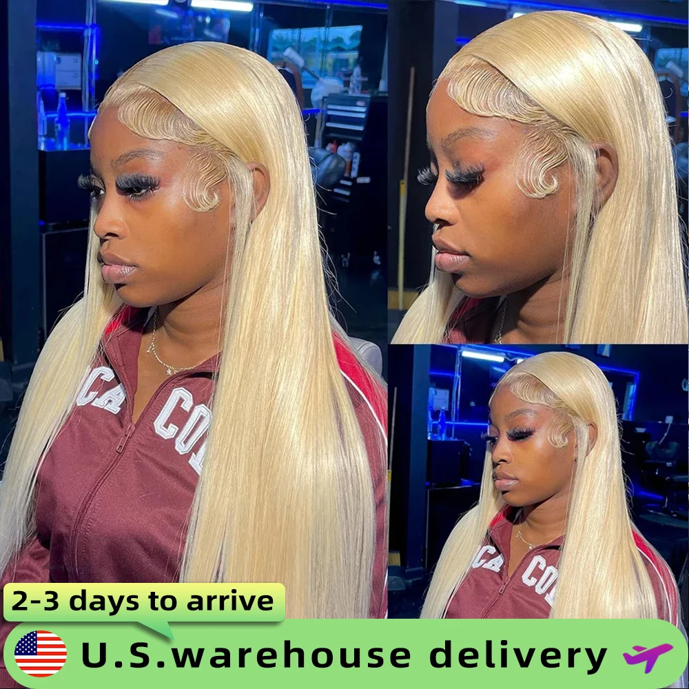 

30 40 дюймов 220 Плотность Прямой Блондин 613 Парик Фронта Шнурка 13x6 Бразильские Парики Человеческих Волос Для Женщин 13x4 Кружевной Фронтальный Цветной Парик