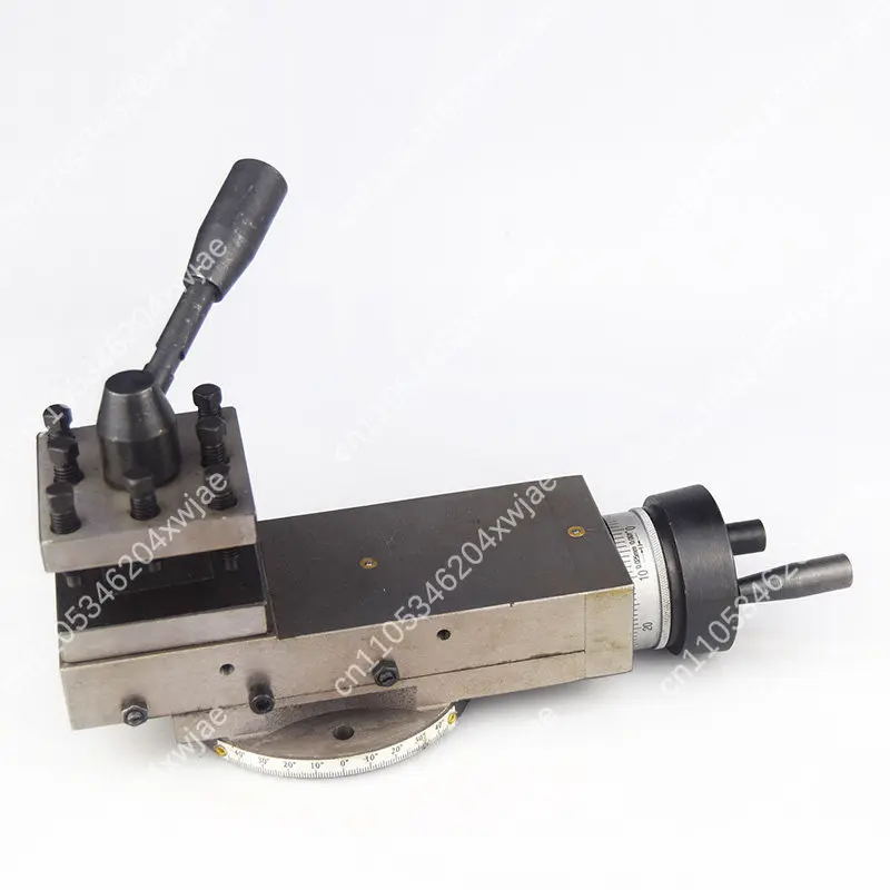 4-Way Tool Post Assembly for 210 Mini Lathe, Square Tool Holder Set, Lathe Compound Rest Accessories for Metalworking