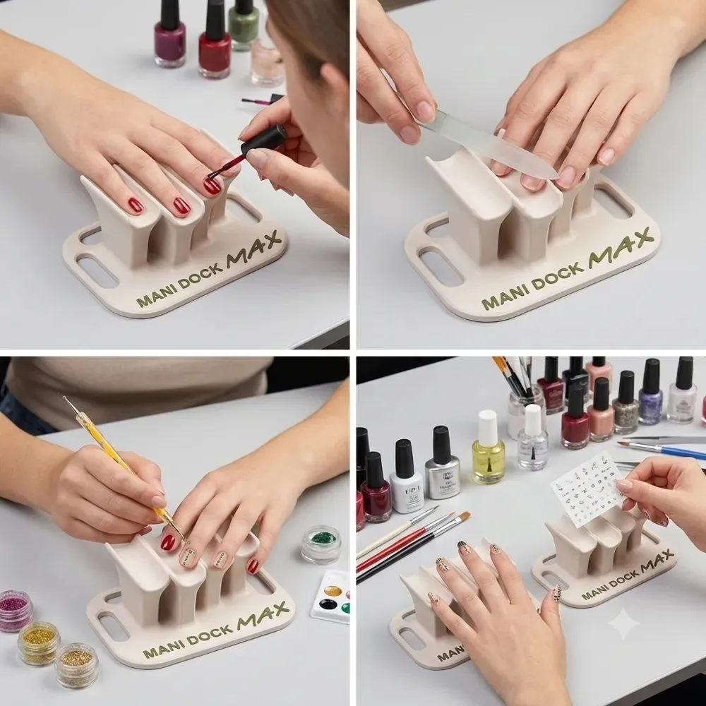 Multifunctional Nail Finger Rest Stand Holder, Sturdy Finger Support, Fatigue Relief, Nail Tech Auxiliary Tool for Salon Pro Kit